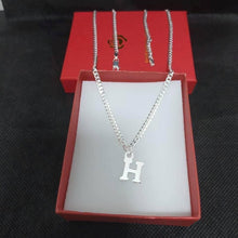 Load image into Gallery viewer, 925 Italian Silver A-Z Necklace Set
