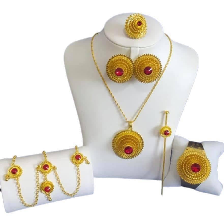 18K deals Gold Plated High Fashion Jewelry Sets Style F4UZEA0124