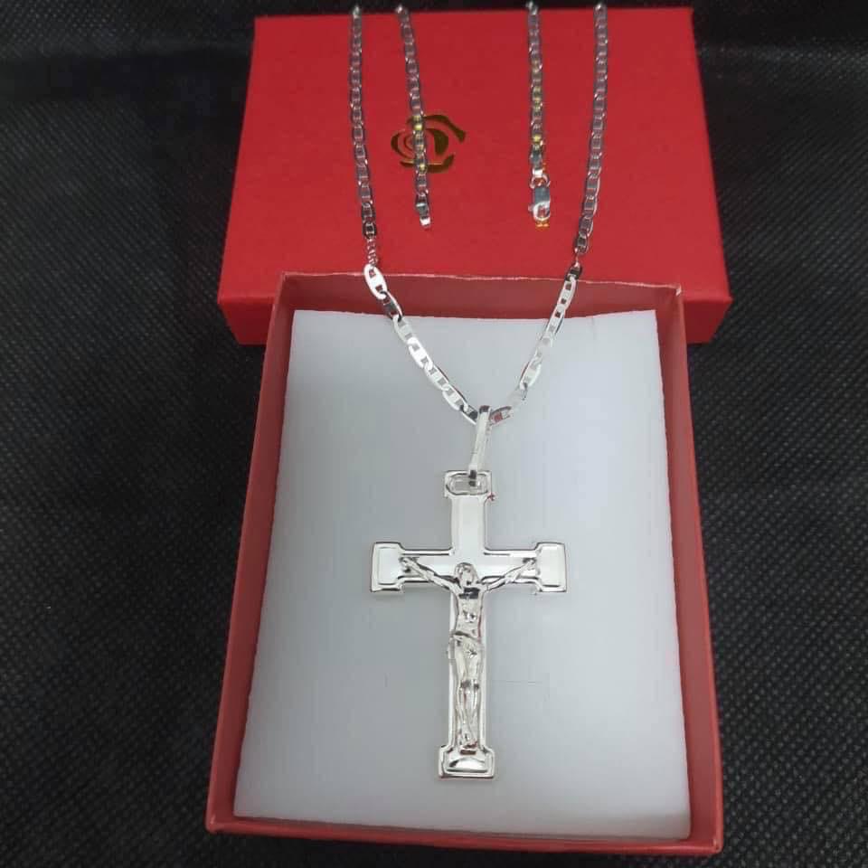 925 Italian Silver Cross Necklace