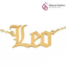 Load image into Gallery viewer, Zodiac Name Gold Plated Pendants
