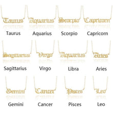 Load image into Gallery viewer, Zodiac Name Pendant
